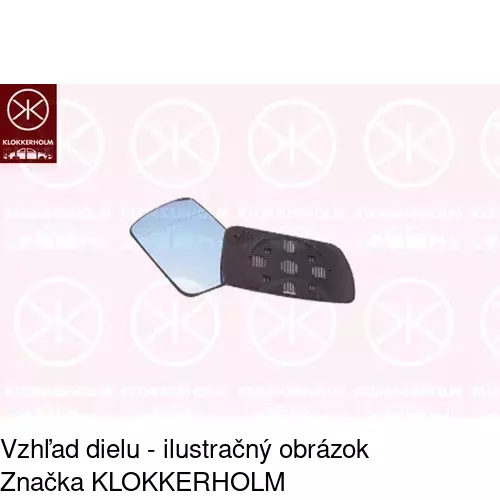 Sklo vonkajšieho zrkadla s držiakom 2050555E /POLCAR/ - obr. 4