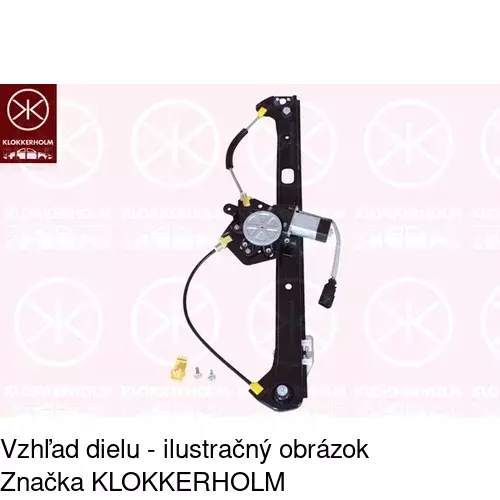 Mechanizmus sťahovania okna elektrický bez motora 2050PSG4 /POLCAR/ - obr. 1