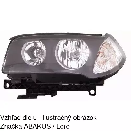 Hlavný reflektor 2055104U /POLCAR/ - obr. 2