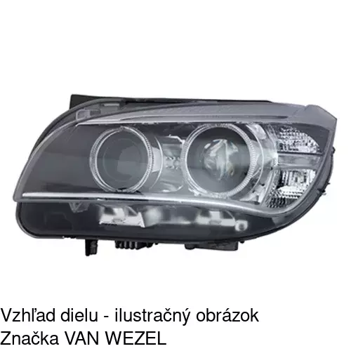Hlavný reflektor 2060105V /POLCAR/ - obr. 2