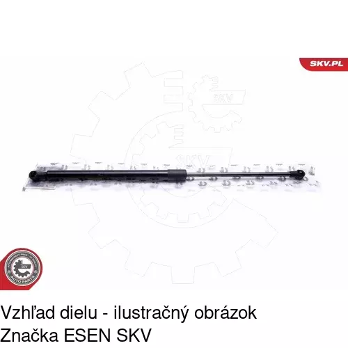 Plynová pružina 20C1AB /POLCAR/ - obr. 3