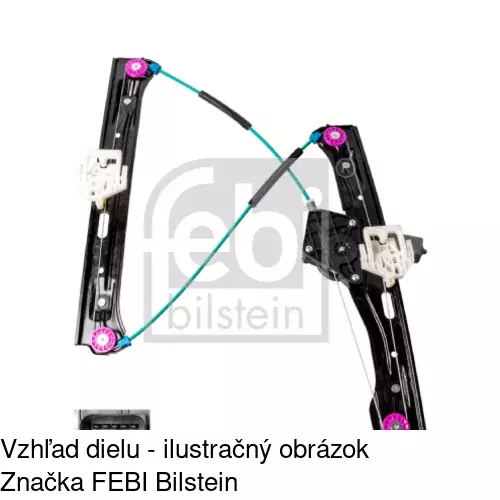 Elektrický mechanizmus okna dverí 20C1PSE2E /POLCAR/ - obr. 2