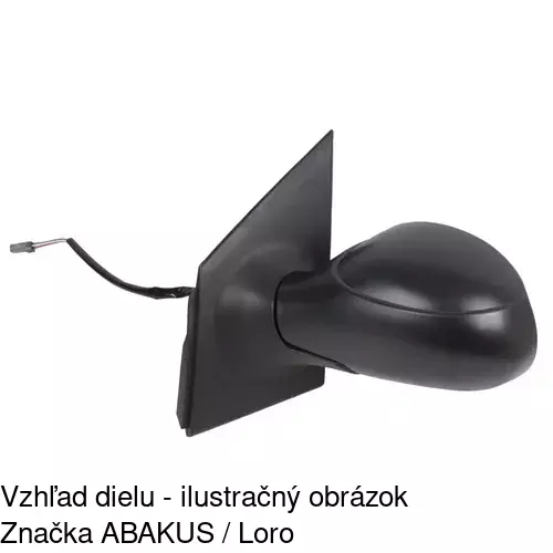 Vonkajšie zrkadlo 2308514M /POLCAR/ - obr. 4