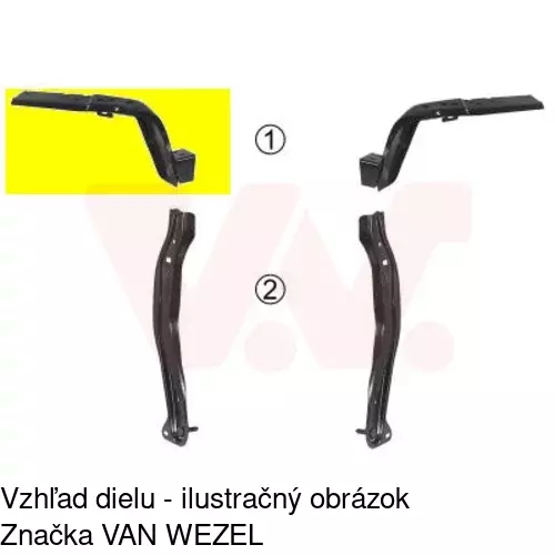 Uchytenie reflektora 231504-6 /POLCAR/