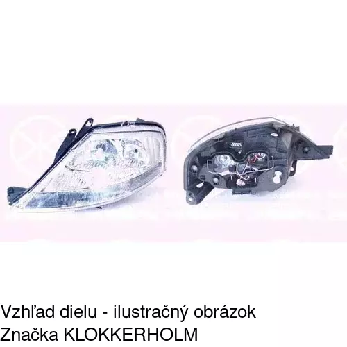 Hlavný reflektor 231509-C /POLCAR/ - obr. 2