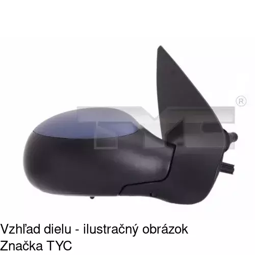 Vonkajšie zrkadlo 2315527E /POLCAR/ - obr. 1