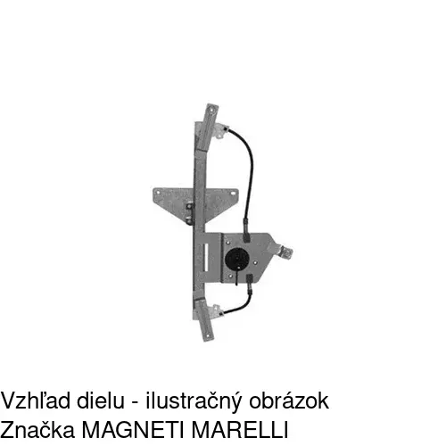 Mechanizmus sťahovania okna elektrický bez motora POLCAR 2318PSG3E