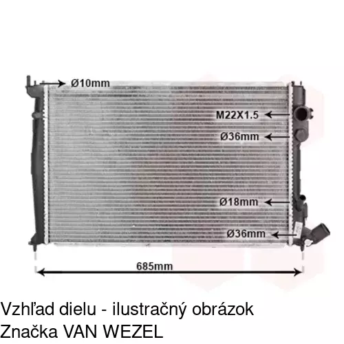 Chladiče vody 232508-3 /POLCAR/ - obr. 1