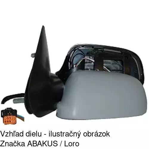 Vonkajšie zrkadlo 2326526E /POLCAR/ - obr. 2