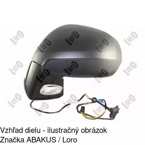 Vonkajšie zrkadlo 2331517M /POLCAR/ - obr. 2