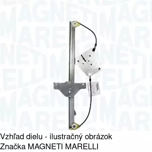 Elektrický mechanizmus okna dverí 2352PSE1 /POLCAR/ - obr. 1
