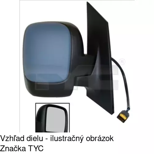 Vonkajšie zrkadlo 2396524M /POLCAR/ - obr. 3