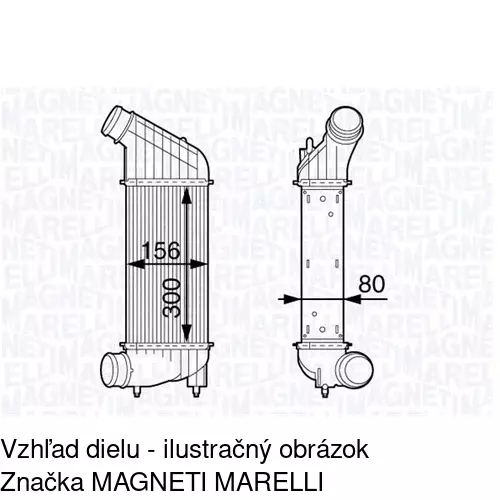 Chladiče vzduchu (Intercoolery) 2397J82X /POLCAR/ - obr. 2