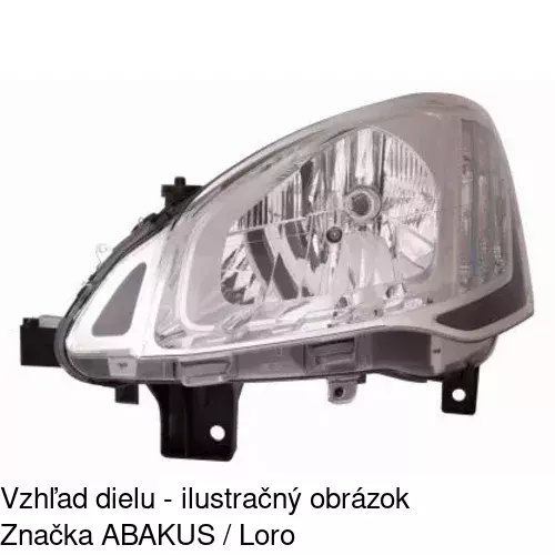 Hlavný reflektor 23U1100E /POLCAR/ - obr. 3