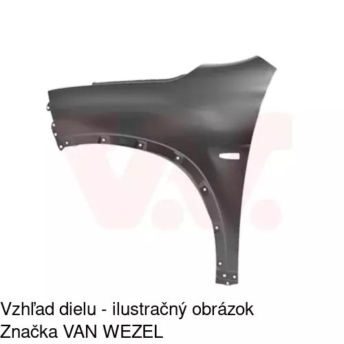Predný blatník 23X101 /POLCAR/ - obr. 1