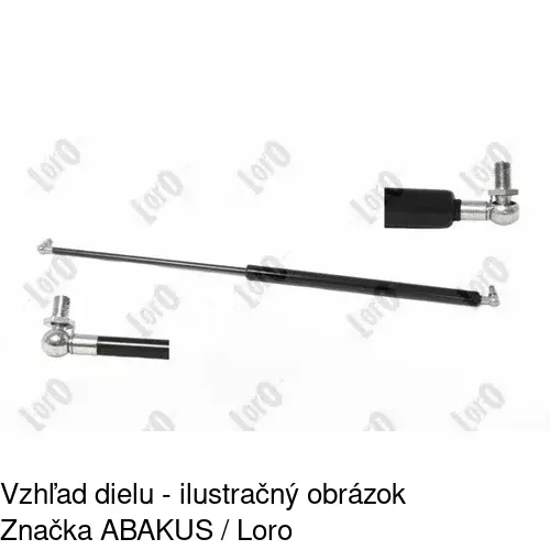 Plynová pružina 2401AB /POLCAR/ - obr. 2