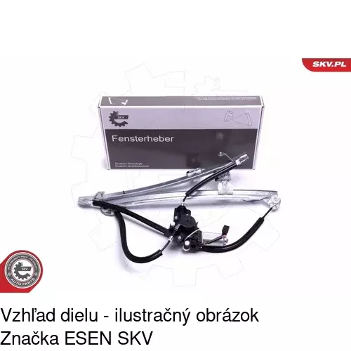 Elektrický mechanizmus okna dverí 2421PSE1 /POLCAR/ - obr. 4