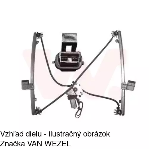 Elektrický mechanizmus okna dverí 2421PSE1 /POLCAR/ - obr. 5