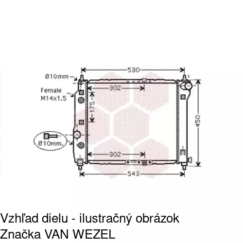 Chladiče vody 2500081K /POLCAR/ - obr. 2