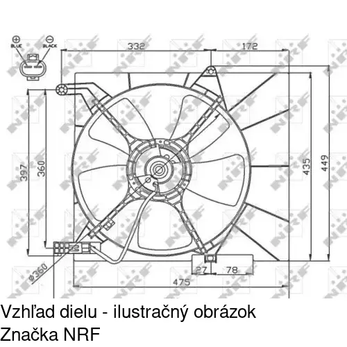 Ventilátory chladičov 250023W2-Q /POLCAR/ - obr. 1