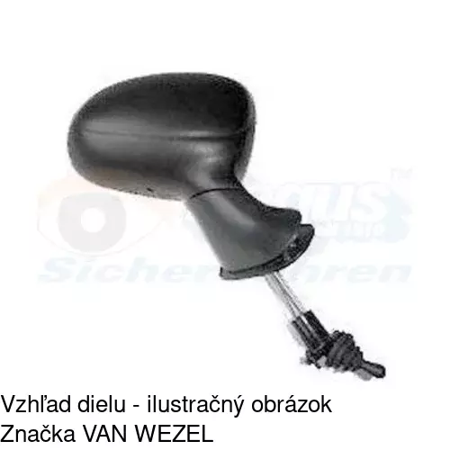 Vonkajšie zrkadlo 2501523E /POLCAR/ - obr. 3