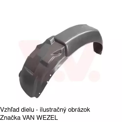 Podblatník (plast) POLCAR 2501FP1T