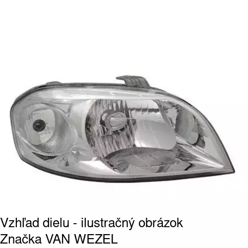 Hlavný reflektor 2504100E /POLCAR/ - obr. 3