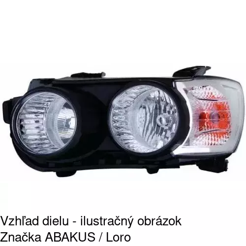 Hlavný reflektor 25B1102E /POLCAR/ - obr. 2