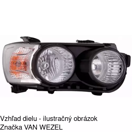 Hlavný reflektor 25B1102E /POLCAR/ - obr. 3