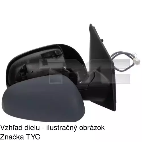Vonkajšie zrkadlo POLCAR 2711514M