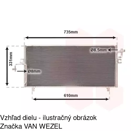 Chladiče klimatizácie 2732K8C1 /POLCAR/ - obr. 3