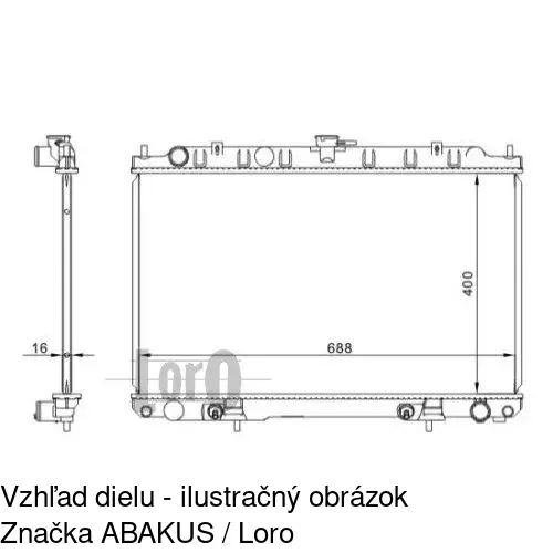 Chladiče vody 276208-2 /POLCAR/ - obr. 1