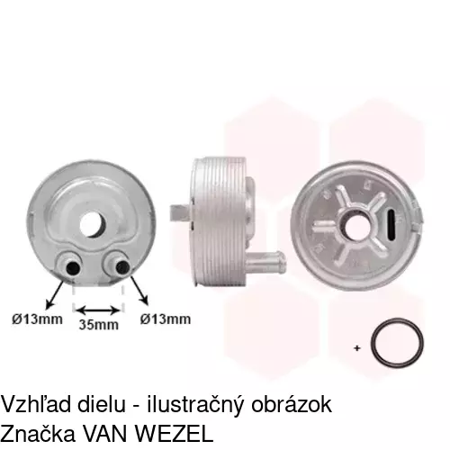 Chladiče oleja 2782L8-1 /POLCAR/ - obr. 2