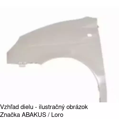 Predný blatník 290301 /POLCAR/ - obr. 1