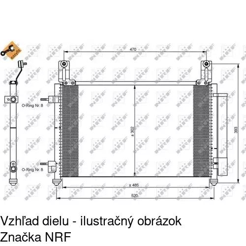 Chladiče klimatizácie 2903K8C1S /POLCAR/ - obr. 1