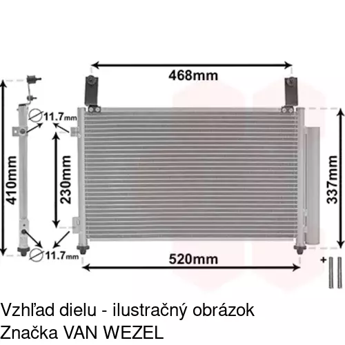 Chladiče klimatizácie 2903K8C1S /POLCAR/ - obr. 3