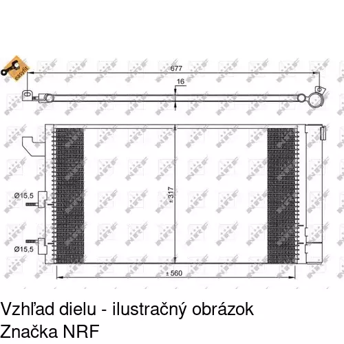 Chladiče klimatizácie 3003K8C2 /POLCAR/ - obr. 2