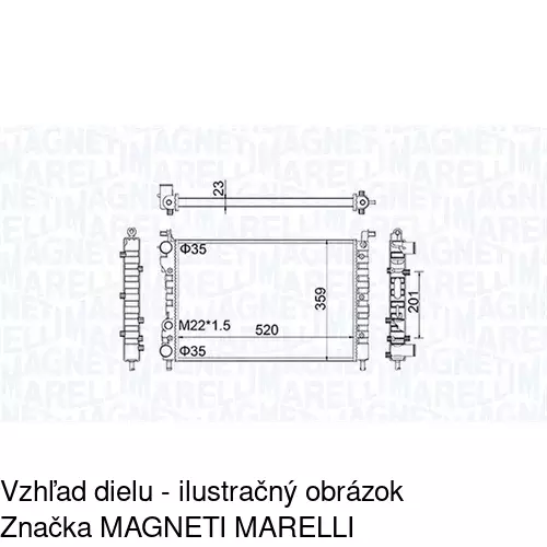 Chladiče vody 300508A2 /POLCAR/ - obr. 1