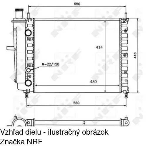 Chladiče vody POLCAR 3018081X