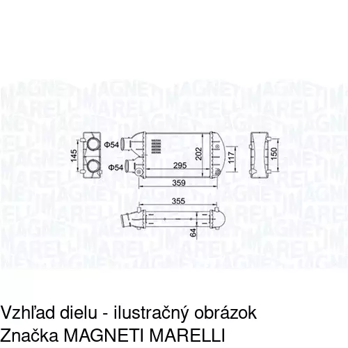 Chladiče vzduchu (Intercoolery) 3018J8-1 /POLCAR/ - obr. 1