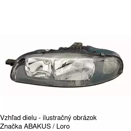Hlavný reflektor 3019104E /POLCAR/ - obr. 2