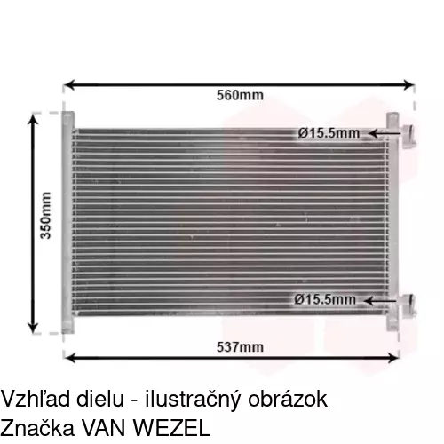 Chladiče klimatizácie 3022K82X /POLCAR/ - obr. 4