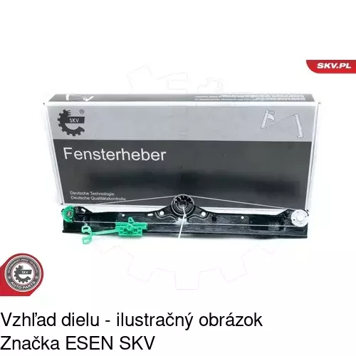 Elektrický mechanizmus okna dverí 3024PSE4 /POLCAR/ - obr. 2