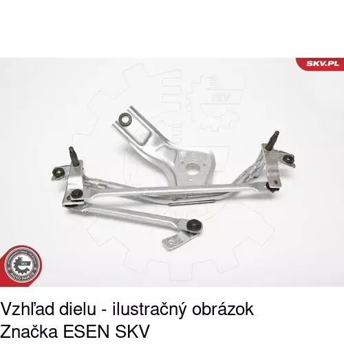 Náhon stieračov s motorom POLCAR 3025ZWP1