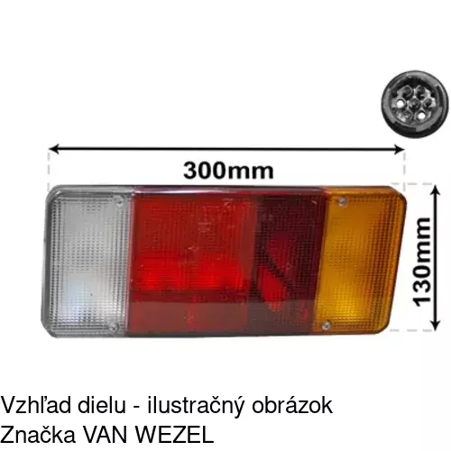 Zadné svetlo 3050886E /POLCAR/ - obr. 5
