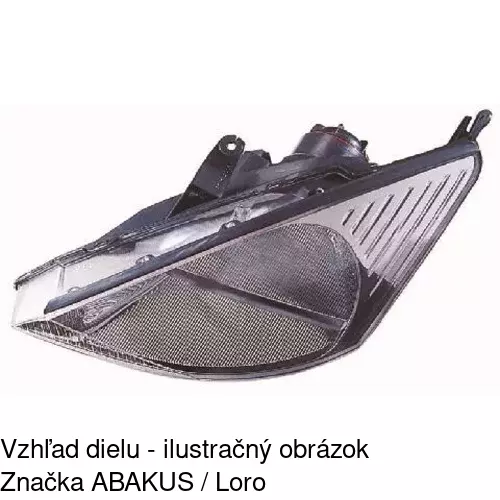 Hlavný reflektor POLCAR 320109CE