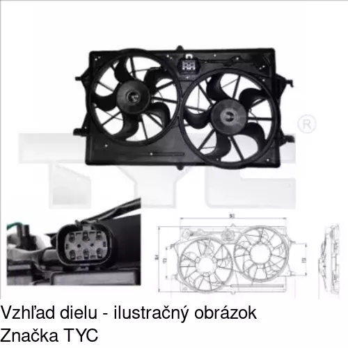 Ventilátory chladičov 320123W4 /POLCAR/ - obr. 1