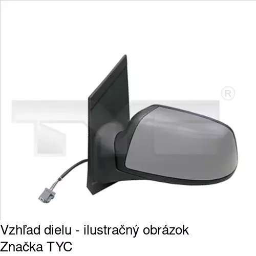 Vonkajšie zrkadlo POLCAR 3202525M
