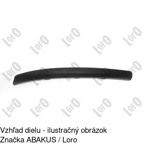 Lišta nárazníka 321807-7 /POLCAR/ - obr. 1