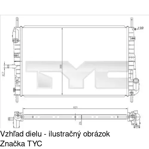 Chladiče vody POLCAR 321808A3
